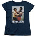 Rocky Bromance Womens T Shirt Navy Blue Officially Licensed