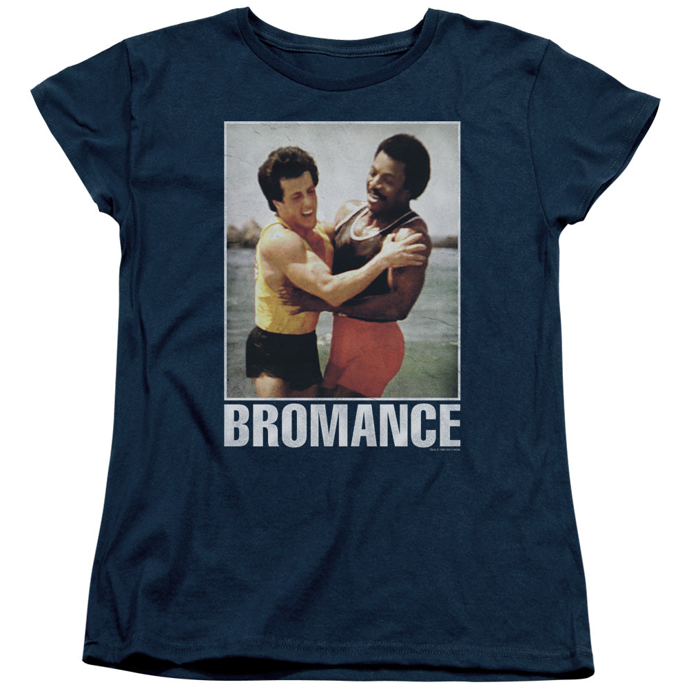 Rocky Bromance Womens T Shirt Navy Blue Officially Licensed