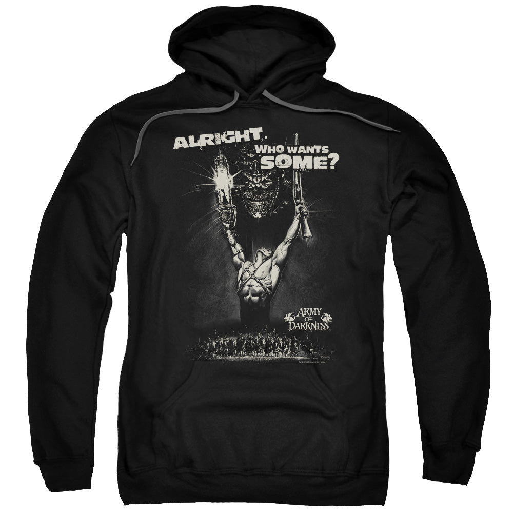 Army Of Darkness Want Some Mens Hoodie Black Officially Licensed