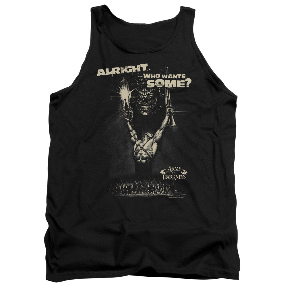 Army Of Darkness Want Some Mens Tank Top Shirt Black Officially Licensed