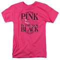 Pink Panther The New Black Mens T Shirt Hot Pink Officially Licensed