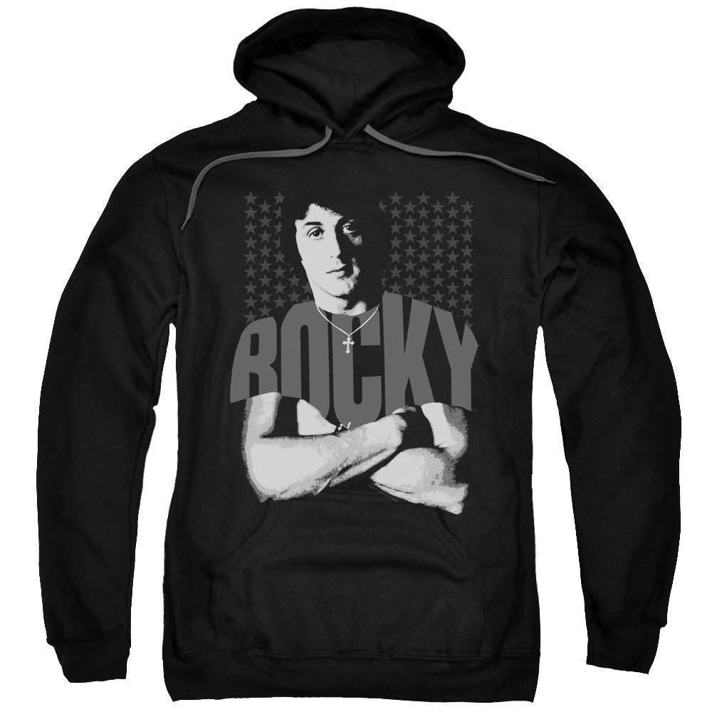 Rocky Shirt Mens Hoodie Black Officially Licensed