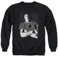 Rocky Shirt Mens Crewneck Sweatshirt Black Officially Licensed