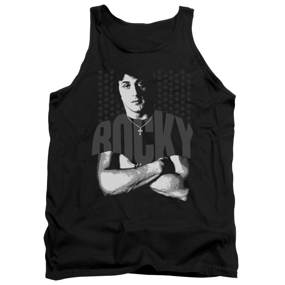 Rocky Shirt Mens Tank Top Shirt Black Officially Licensed