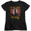 Rocky IV Condolences Womens T Shirt Black Officially Licensed