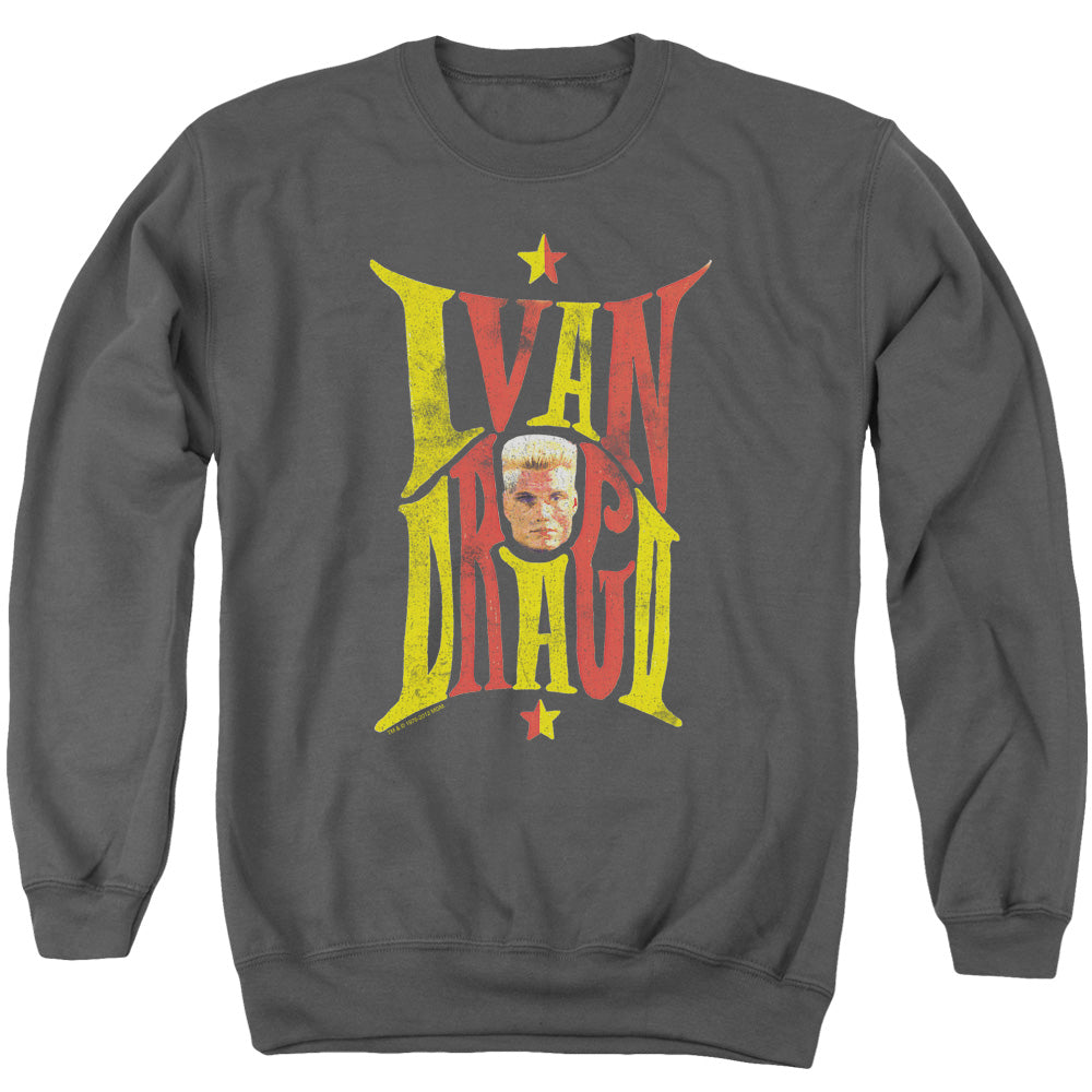 Rocky Iv Ivan Mens Crewneck Sweatshirt Charcoal Officially Licensed