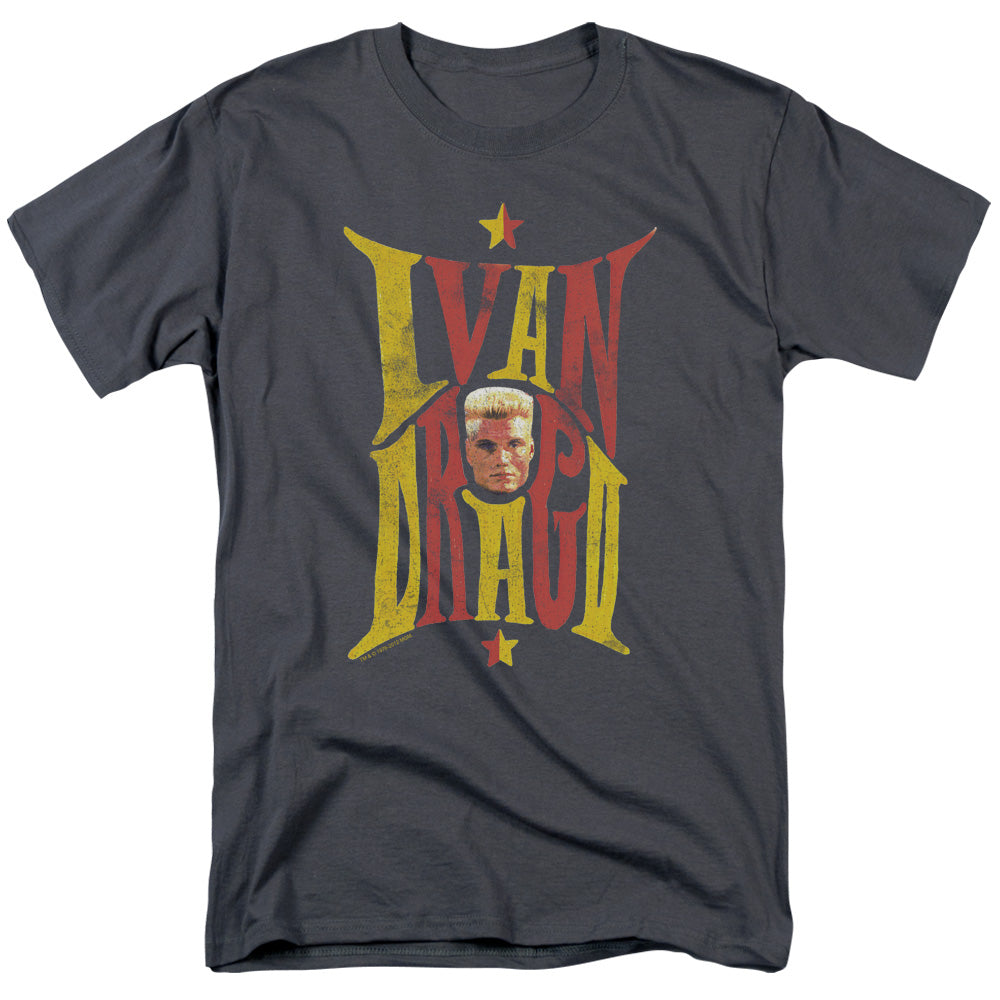Rocky Iv Ivan Mens T Shirt Charcoal Officially Licensed