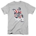 Rocky Graphic Flag Mens T Shirt Silver Officially Licensed