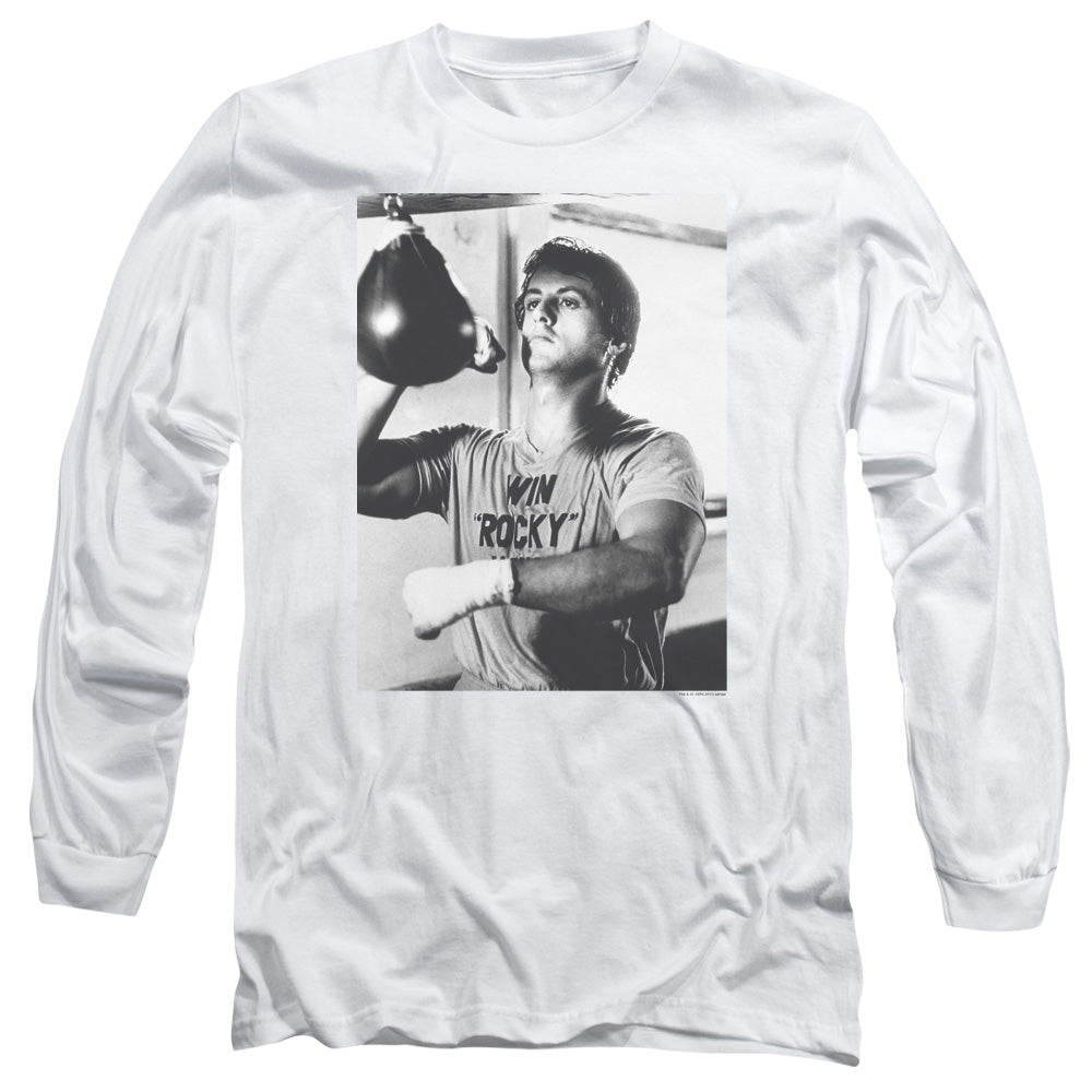 Rocky Square Mens Long Sleeve Shirt White Officially Licensed Officially Licensed