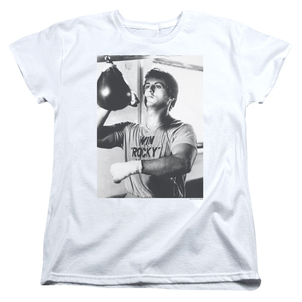 Rocky Square Womens T Shirt White Officially Licensed