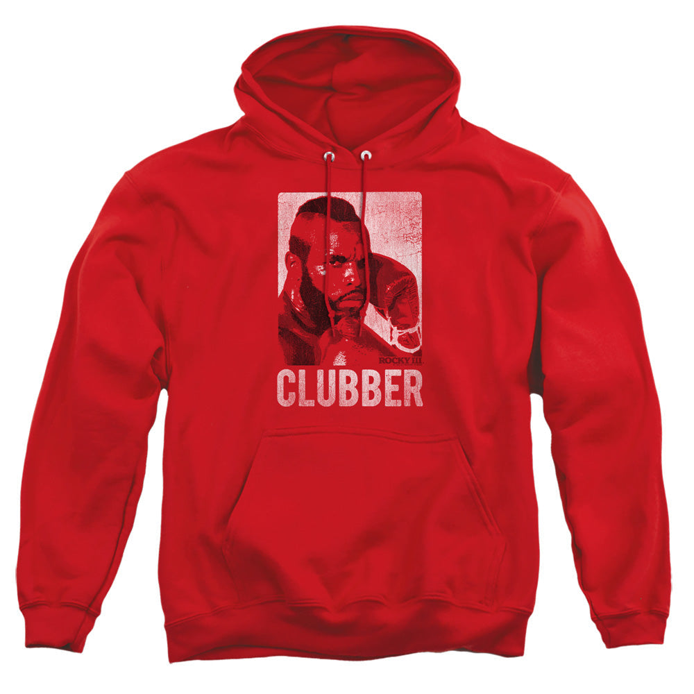Rocky Iii Clubber Lang Mens Hoodie Red Officially Licensed