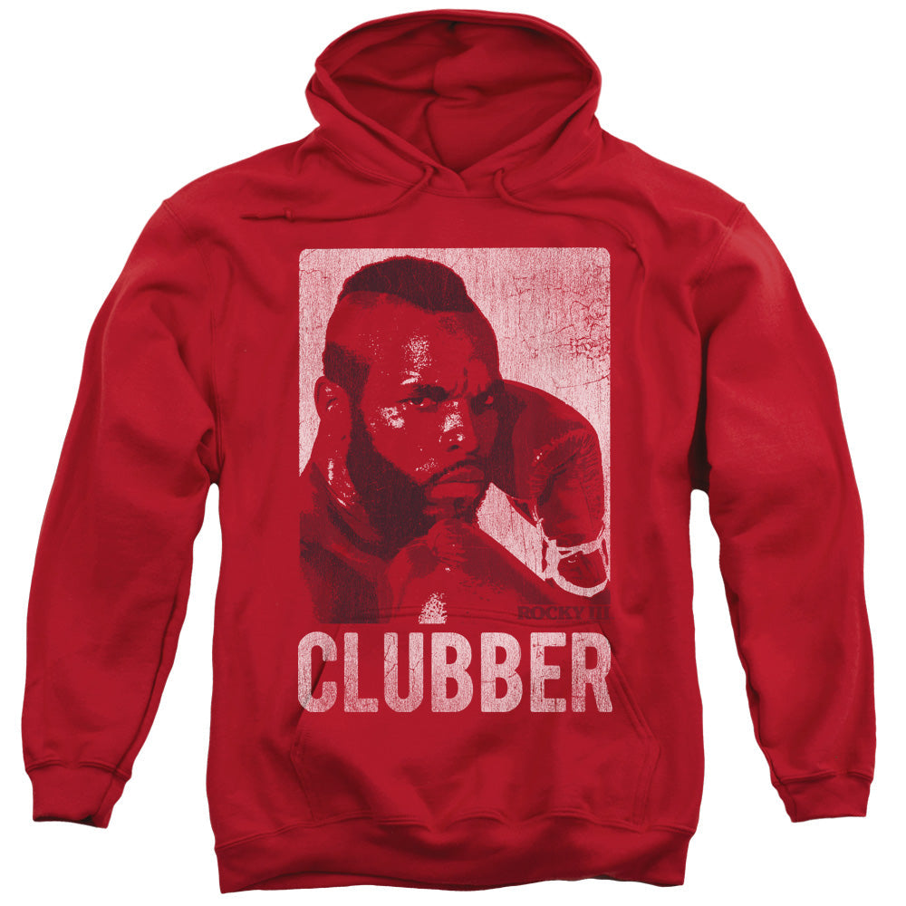 Rocky Iii Clubber Lang Mens Hoodie Red Officially Licensed