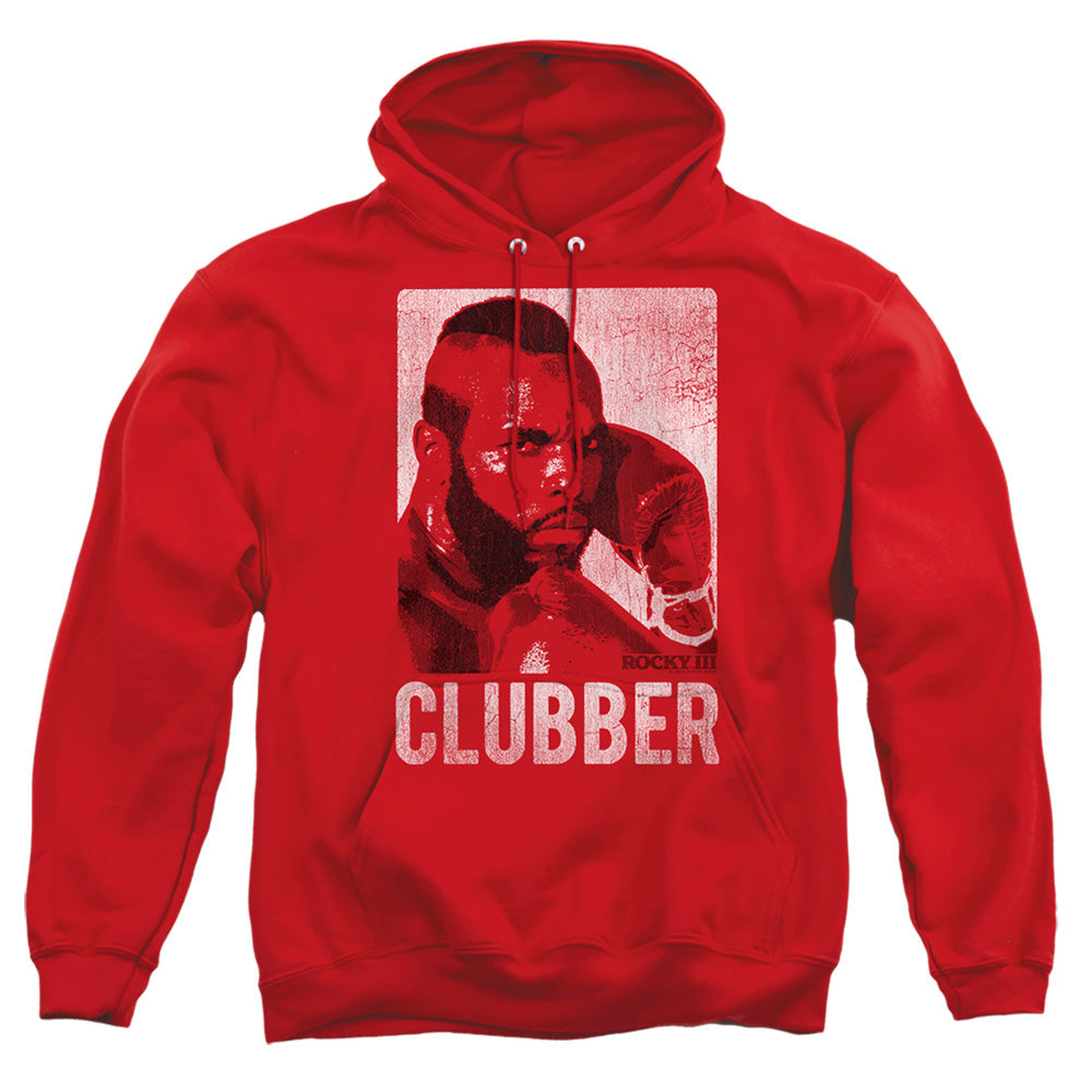 Rocky Iii Clubber Lang Mens Hoodie Red Officially Licensed