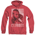 Rocky Iii Clubber Lang Heather Mens Hoodie Red Officially Licensed