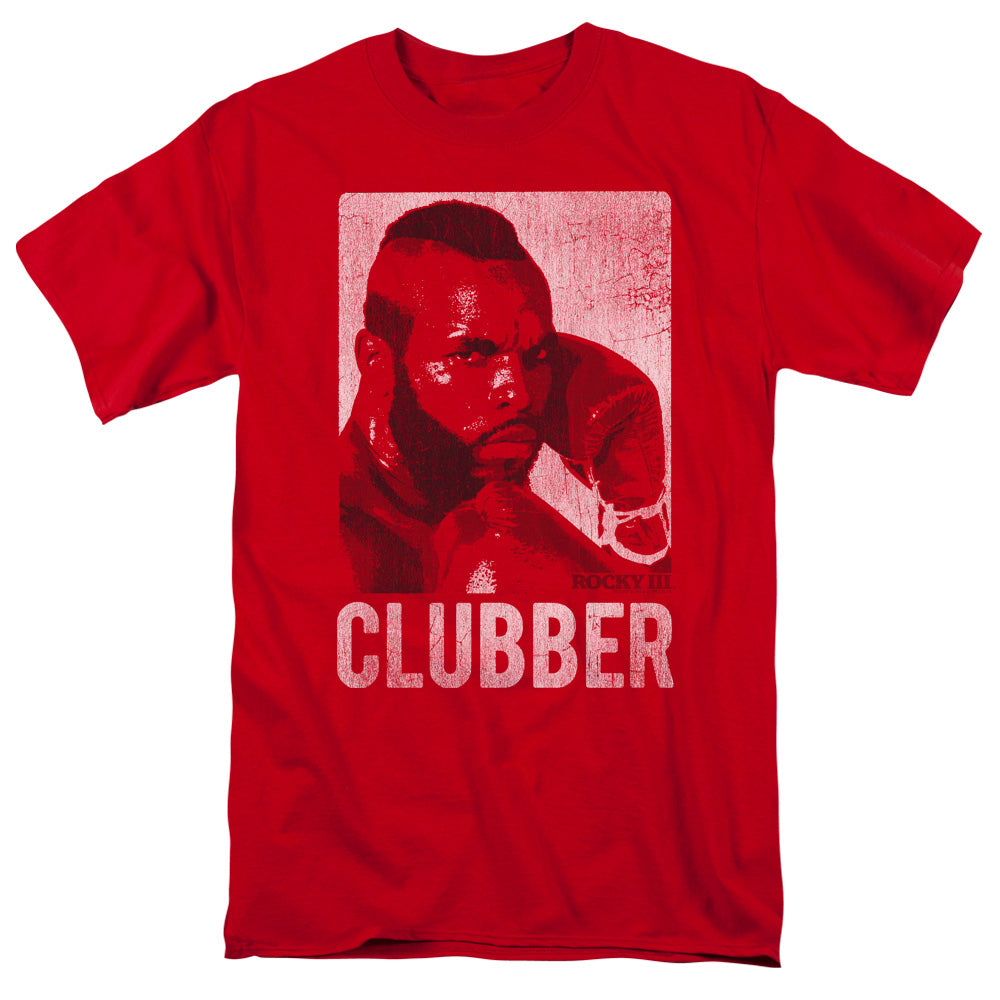 Rocky Iii Clubber Lang Mens T Shirt Red Officially Licensed