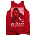Rocky Iii Clubber Lang Mens Tank Top Shirt Red Officially Licensed