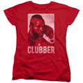 Rocky III Clubber Lang Womens T Shirt Red Officially Licensed