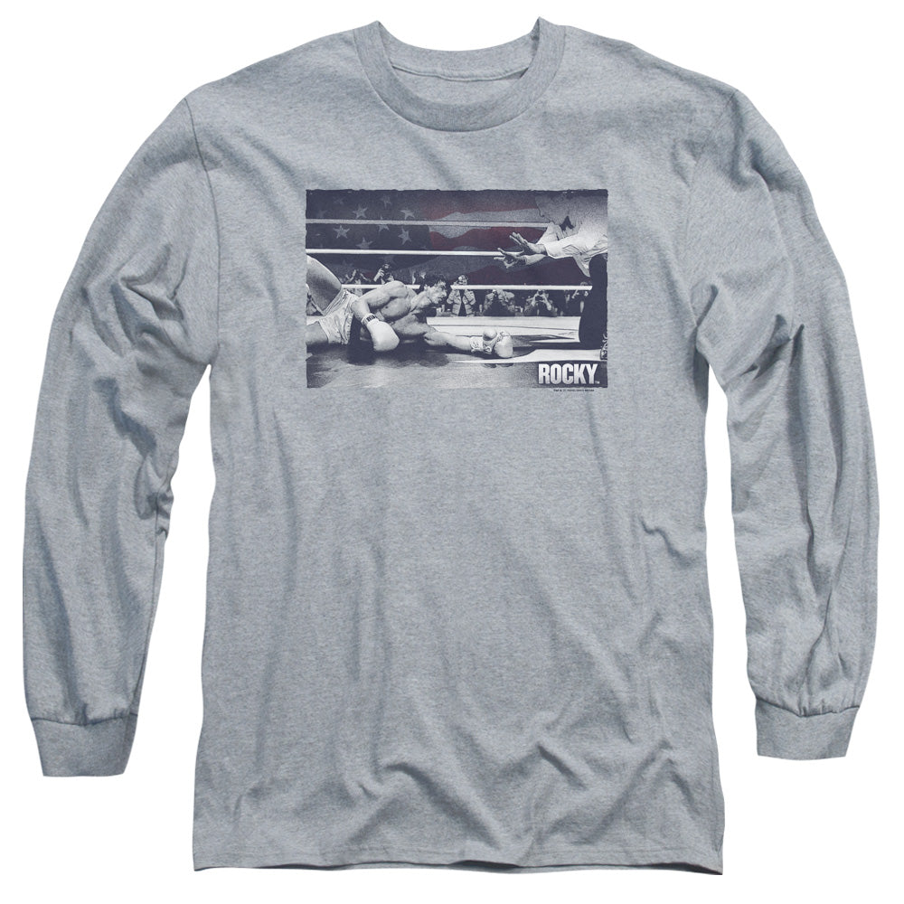 Rocky American Will Mens Long Sleeve Shirt Athletic Heather Officially Licensed Officially Licensed