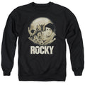 Rocky Feeling Strong Mens Crewneck Sweatshirt Black Officially Licensed