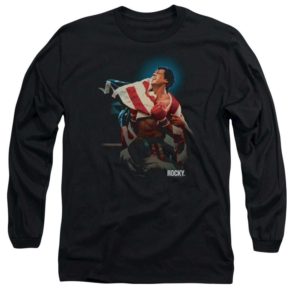 Rocky Victory Mens Long Sleeve Shirt Black Officially Licensed Officially Licensed