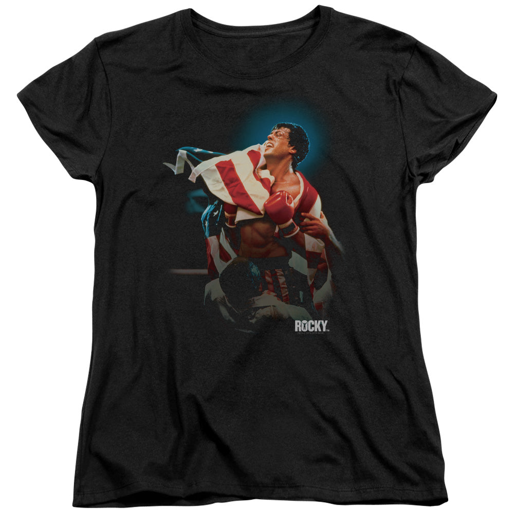 Rocky Victory Womens T Shirt Black Officially Licensed