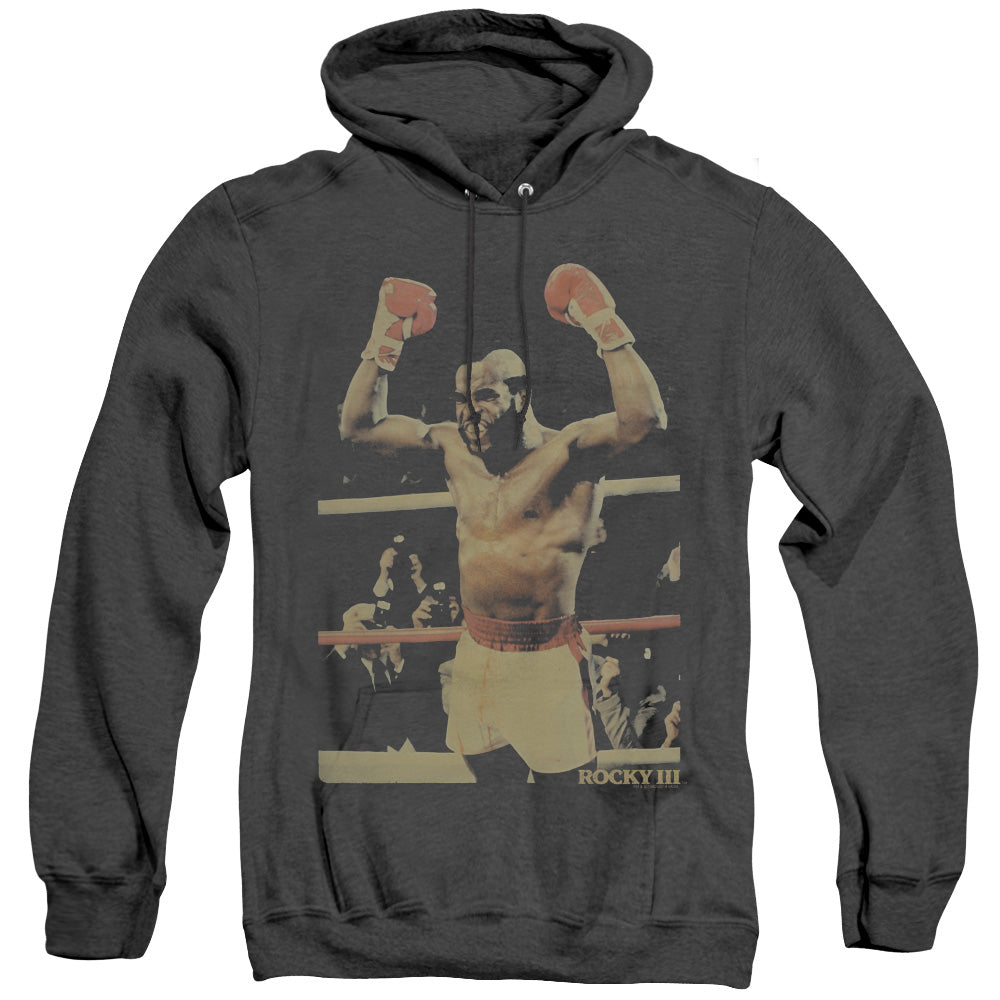 Rocky Iii Clubber Heather Mens Hoodie Black Officially Licensed