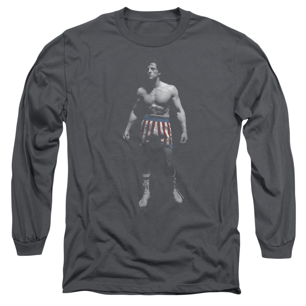 Rocky Stand Alone Mens Long Sleeve Shirt Charcoal Officially Licensed Officially Licensed