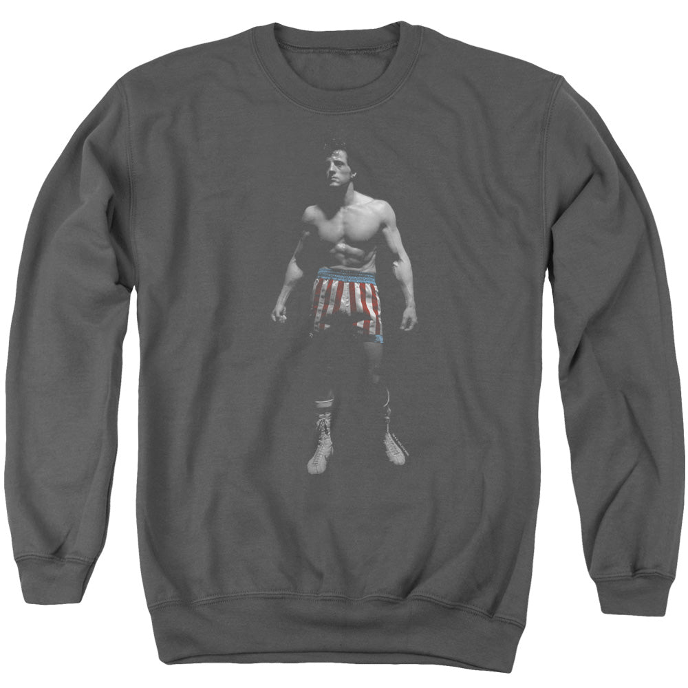 Rocky Stand Alone Mens Crewneck Sweatshirt Charcoal Officially Licensed
