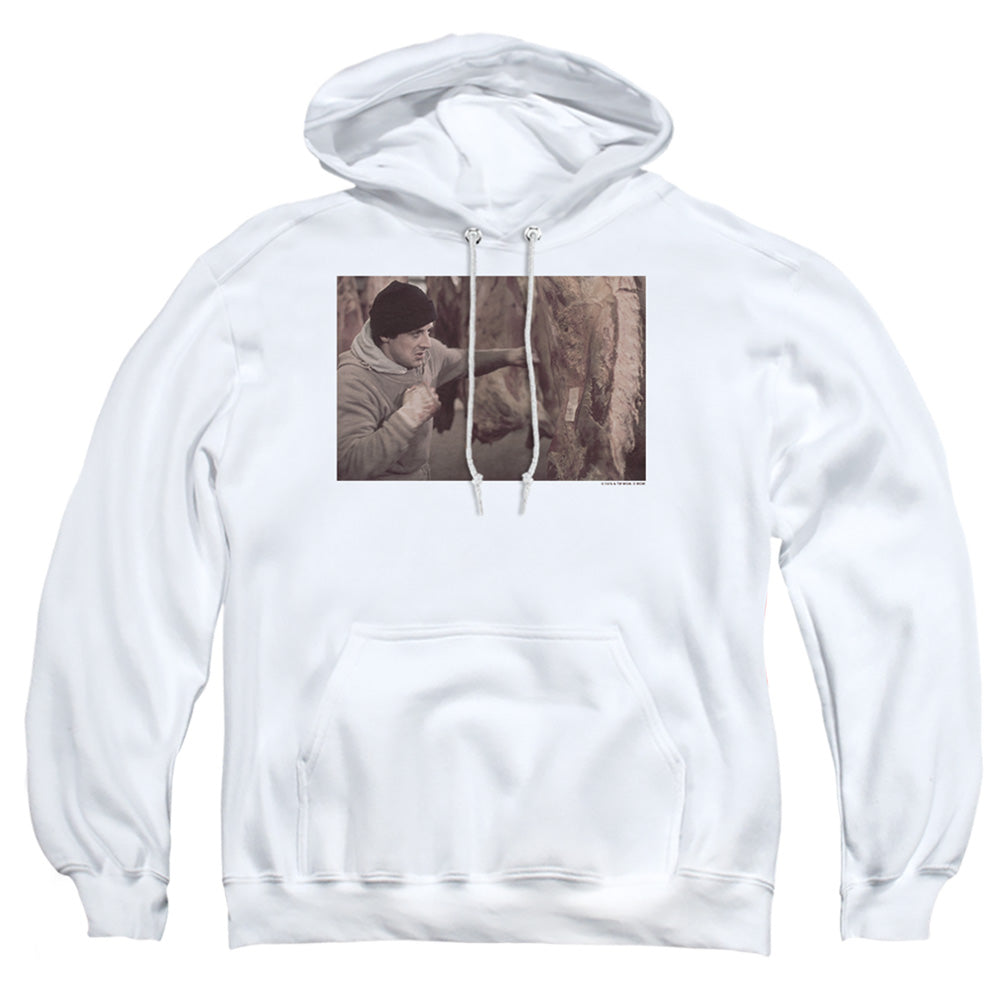 Rocky Meat Locker Mens Hoodie White Officially Licensed