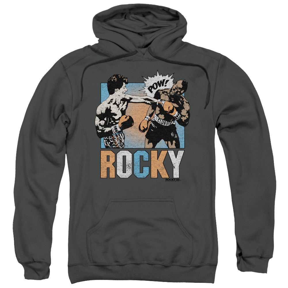 Rocky Rocky Pow Mens Hoodie Charcoal Officially Licensed