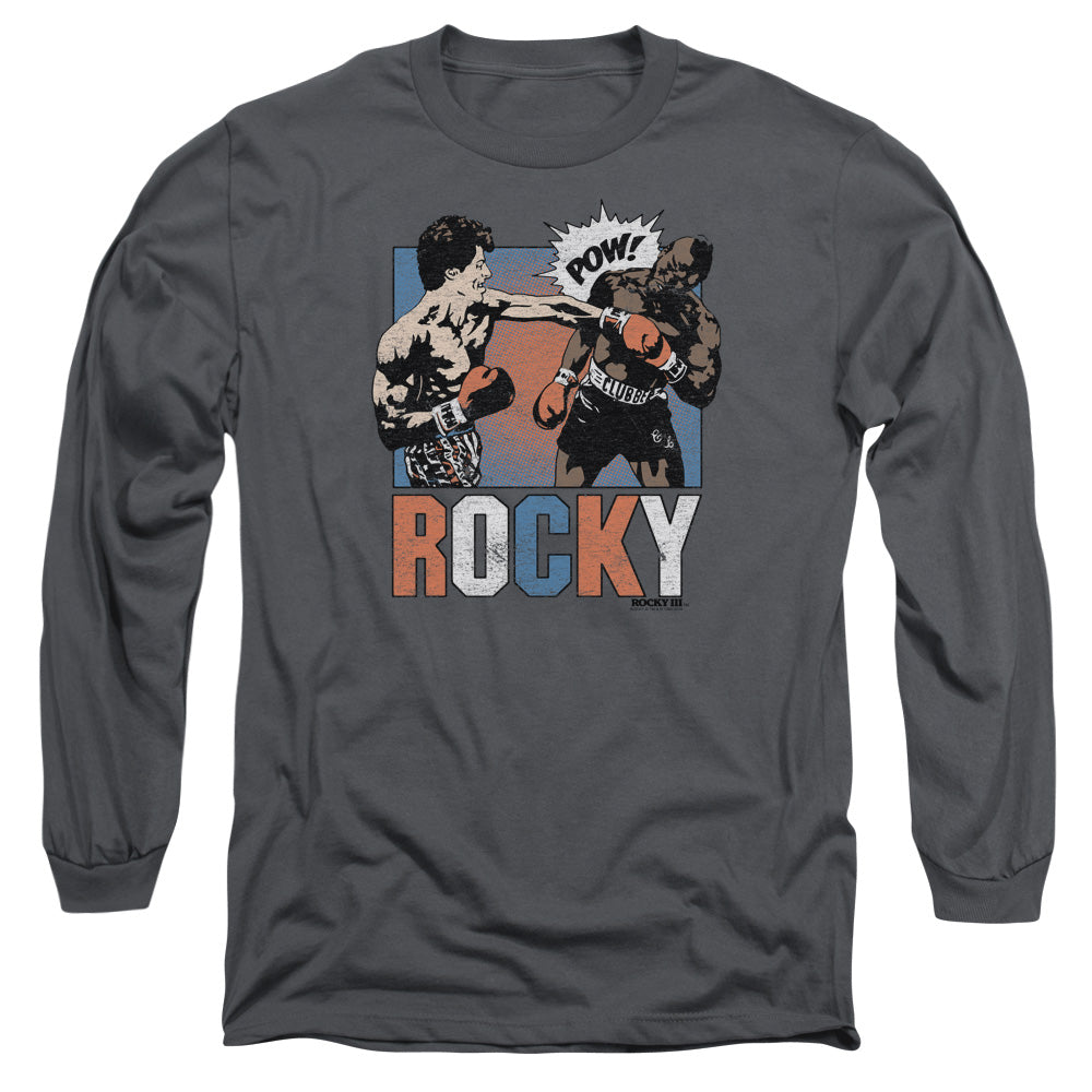 Rocky Rocky Pow Mens Long Sleeve Shirt Charcoal Officially Licensed Officially Licensed