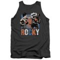 Rocky Rocky Pow Mens Tank Top Shirt Charcoal Officially Licensed