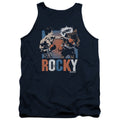 Rocky Rocky Pow Mens Tank Top Shirt Navy Blue Officially Licensed