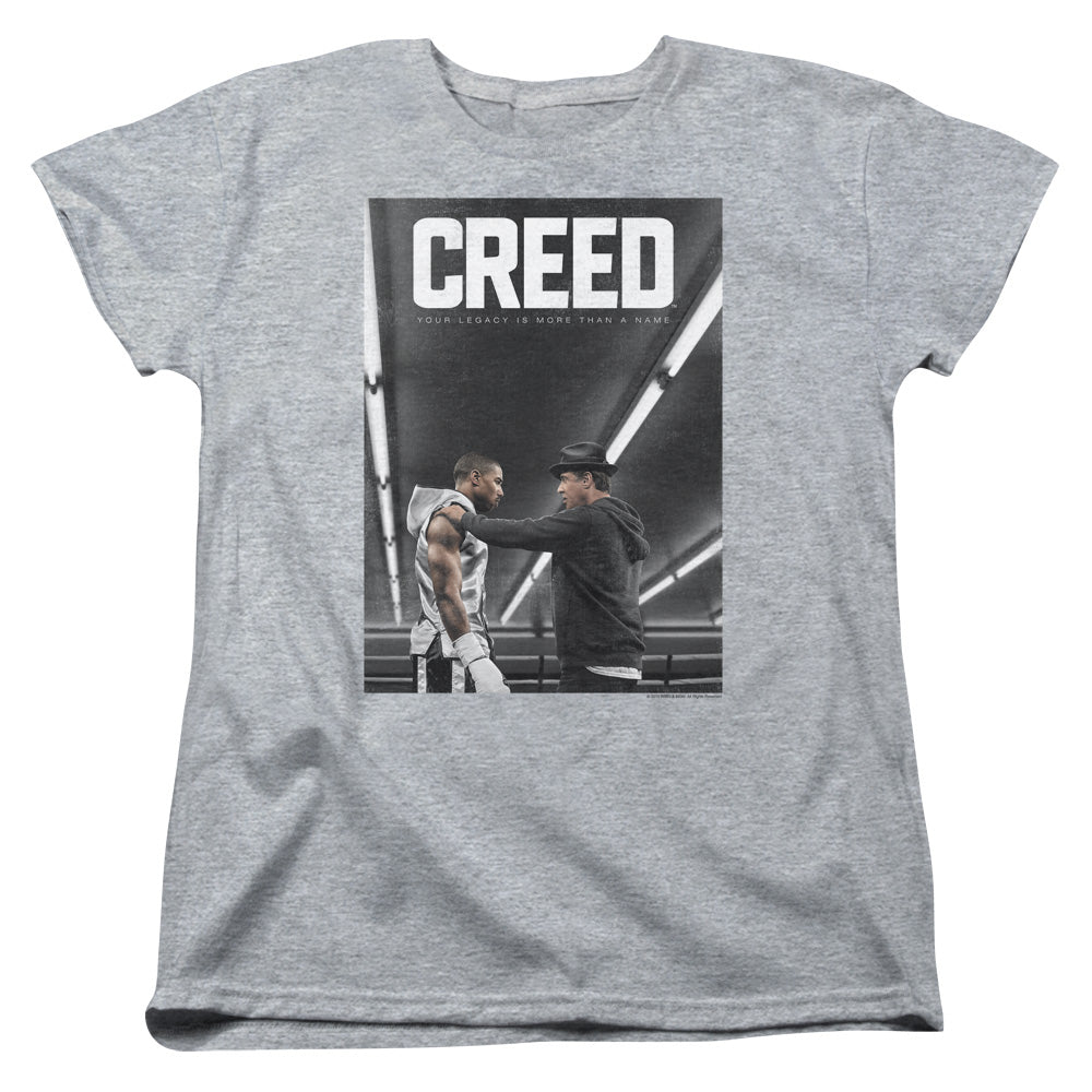 Creed Poster Womens T Shirt Athletic Heather Officially Licensed