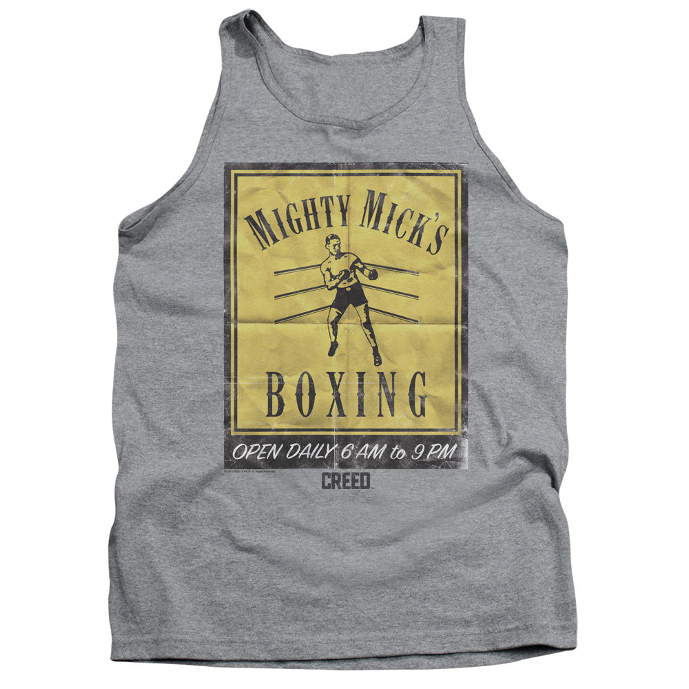 Creed Micks Poster Mens Tank Top Shirt Athletic Heather Officially Licensed