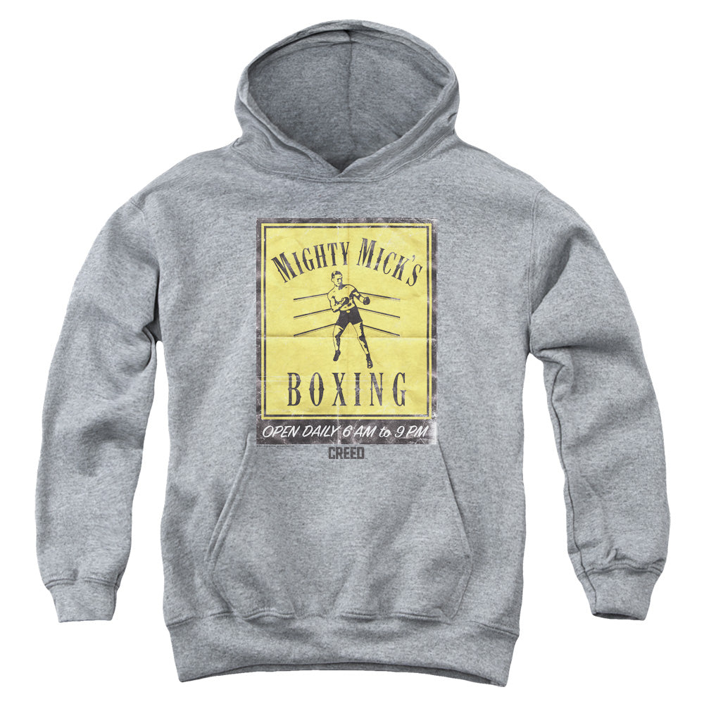 Creed Micks Poster Kids Youth Hoodie Athletic Heather Officially Licensed