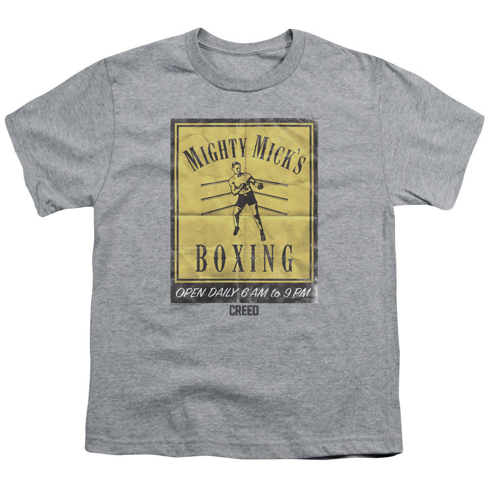 Creed Micks Poster Kids Youth T Shirt Athletic Heather Officially Licensed