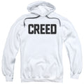 Creed Cracked Logo Mens Hoodie White Officially Licensed