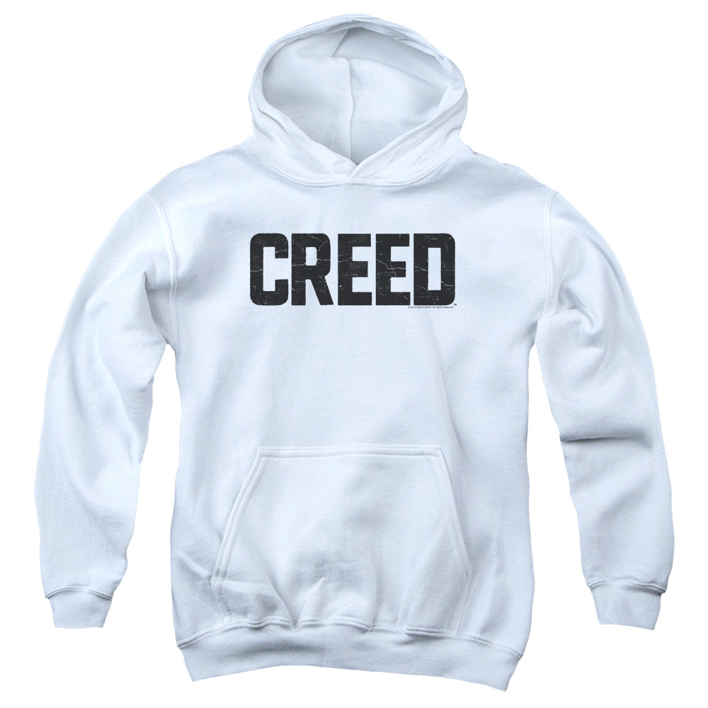 Creed Cracked Logo Kids Youth Hoodie White Officially Licensed