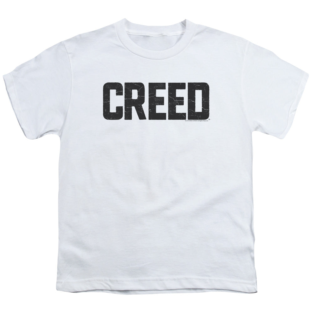 Creed Cracked Logo Kids Youth T Shirt White Officially Licensed