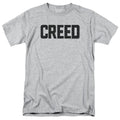 Creed Cracked Logo Mens T Shirt Athletic Heather Officially Licensed