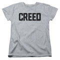 Creed Cracked Logo Womens T Shirt Athletic Heather Officially Licensed