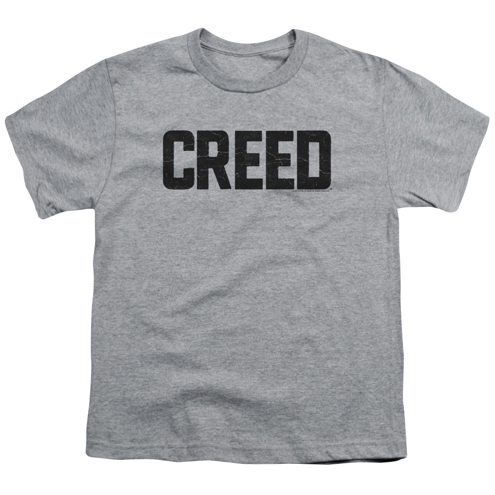 Creed Cracked Logo Kids Youth T Shirt Athletic Heather Officially Licensed