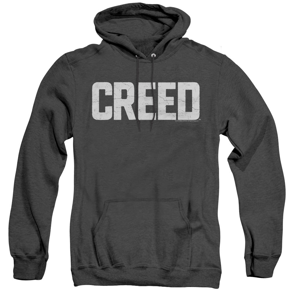 Creed Cracked Logo Heather Mens Hoodie Black Officially Licensed