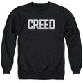 Creed Cracked Logo Mens Crewneck Sweatshirt Black Officially Licensed