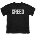 Creed Cracked Logo Kids Youth T Shirt Black Officially Licensed