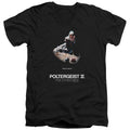 Poltergeist II The Other Side Poster Mens Slim Fit V-Neck T Shirt Black Officially Licensed