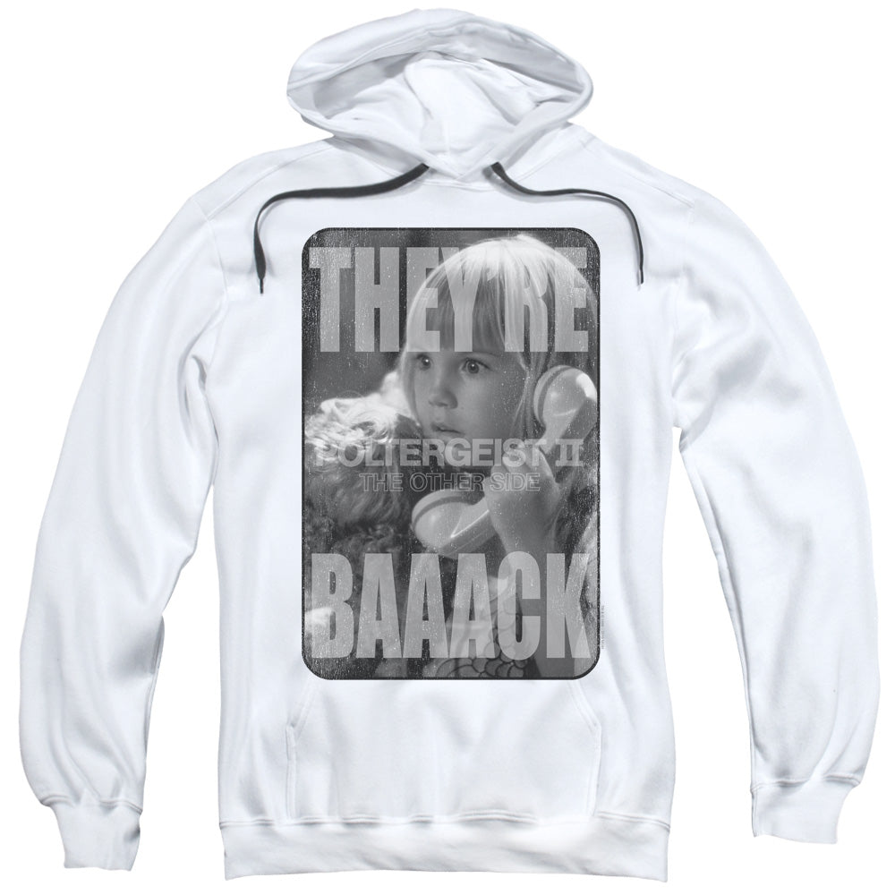 Poltergeist Ii Logo Mens Hoodie White Officially Licensed