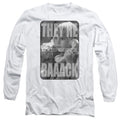 Poltergeist Ii Logo Mens Long Sleeve Shirt White Officially Licensed