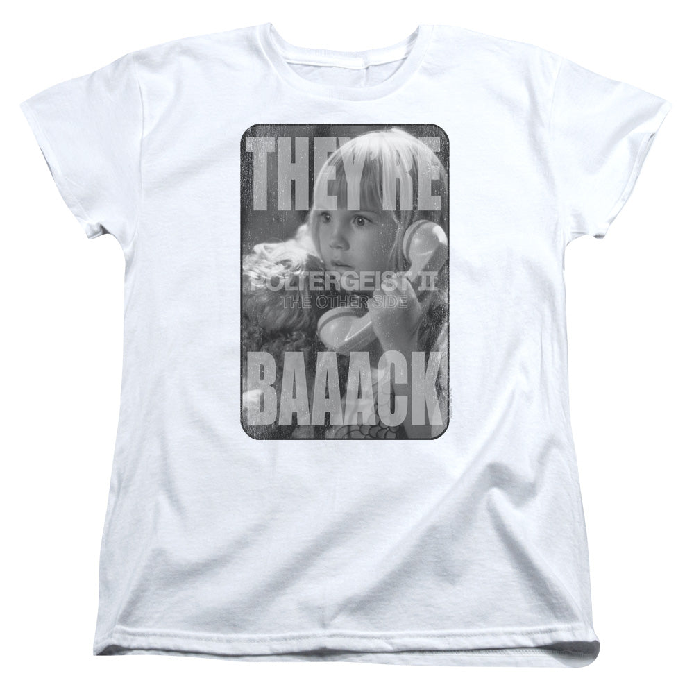 Poltergeist II The Other Side Logo Womens T Shirt White Officially Licensed